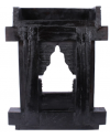 Black Solid Wood Jharokha